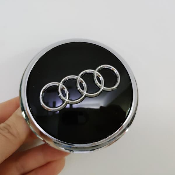 Audi Navkapsel Hætte Tuning Tilbehør til Aluminiumsfælge Sort