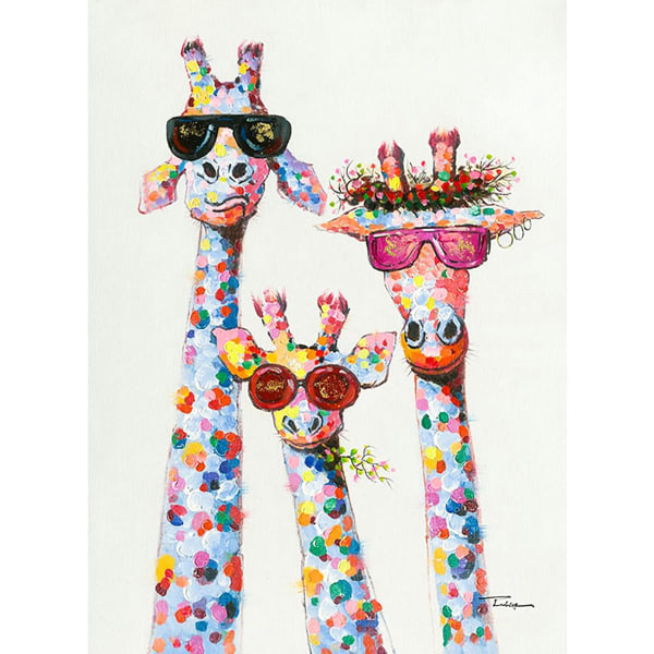 30x40cm, diamond giraffe painted rhinestone embroidery canvas