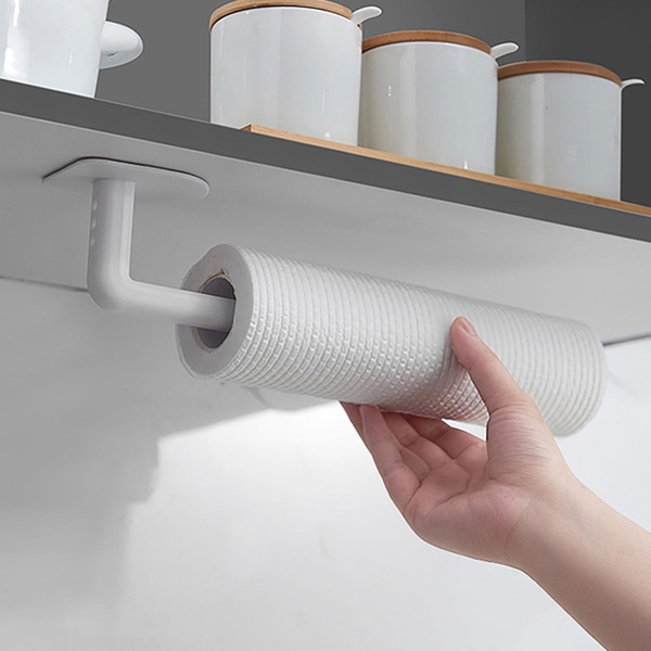2-pack Handdukshängare Köksväggmonterad Platsbesparande Pappersrullehållare