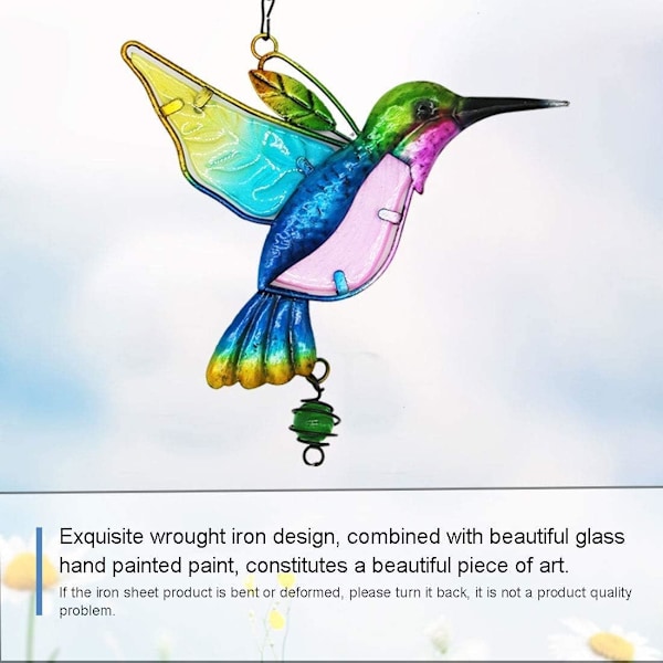Kristallfångare Solfångare Kolibri Hängande Hänge Chandelier Prisma R