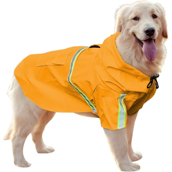 Regnrock för hund Regnrock för hund med huva vindtät och vattentät 100 %