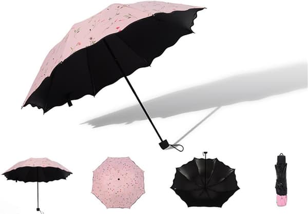 Parasol med UV-beskyttelse - Foldbar Parasol til Kvinder