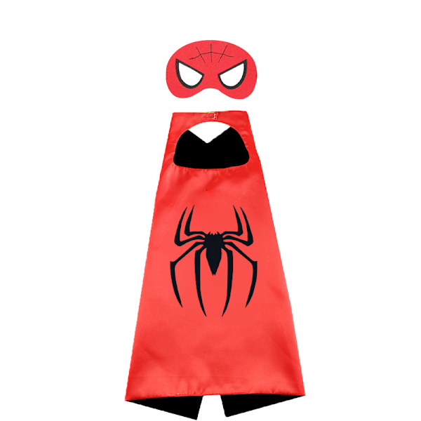 90cm Spiderman Barn Cape Barnklänning Halloween Kostym Barn