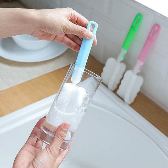 Avtakbar fortykket og forlenget koppvaskebørste, plast