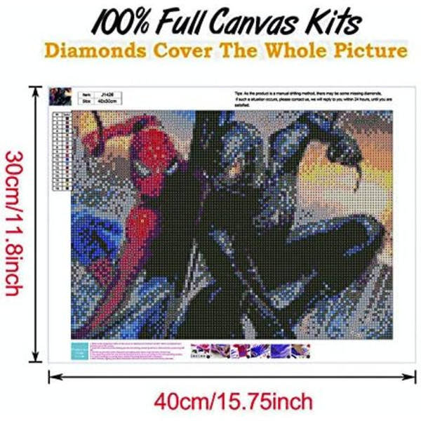 (12x16tum-G) 5D DIY Diamantmålning Kit för Vuxna med Kristall