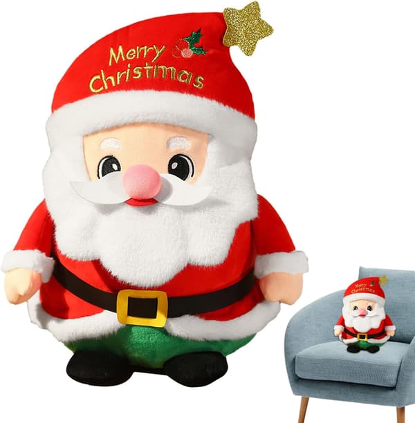 Tomte Plyschkudde, 3D Julform Plyschkudde, Tomte