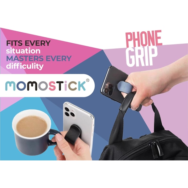 Smartphone Fingerholder - Mobiltelefonholder - Mobiltelefonring (Marmor Serie - Turkis)