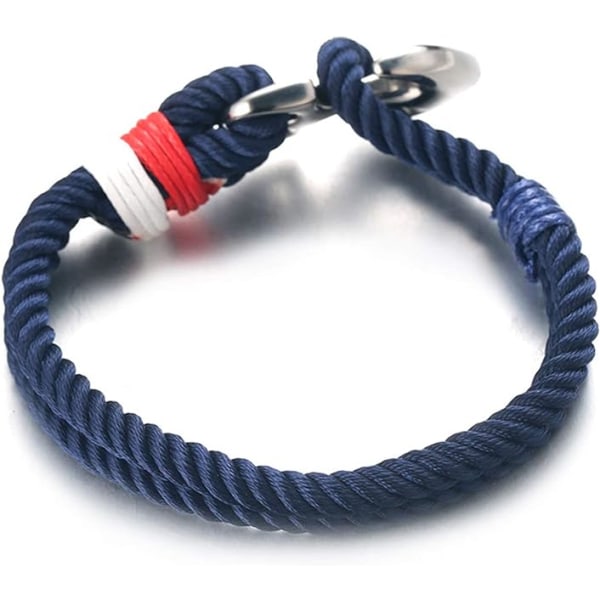 Nylonarmband för män i marinblå
