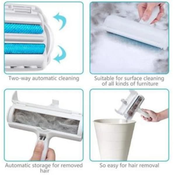 Fjerner for dyrehår, hårfjerner, hund- og kattehårfjerner grå