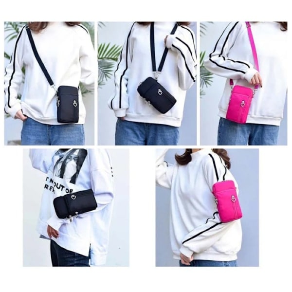 Mobilveske med skulderstropp - Håndholdt crossbody-veske
