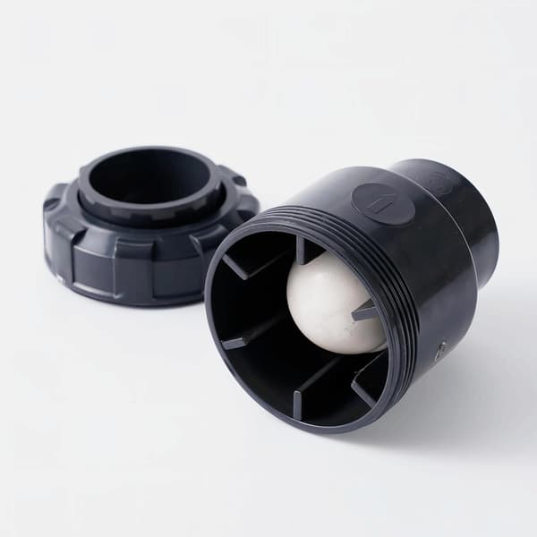 Fotventil med kul sugkontrollventil 25 32 40 mm Backflow filterventil PVC s