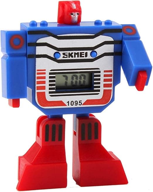 Barn LED Digital Tegneserie Sport Robot Transformasjon Leker Gutter Håndledd