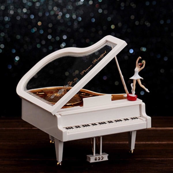 Danser Piano Music Box, Ballerina Musical Auto Mechanical Piano B