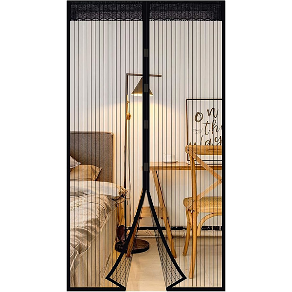 Magnetisk Flugnät Dörr Insektskydd 100x220 cm Magnetisk Fluga