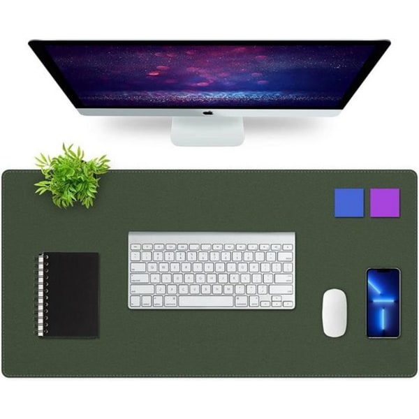 Skrivbordsunderlägg, 80 x 40 cm läder laptop skrivbordsunderlägg