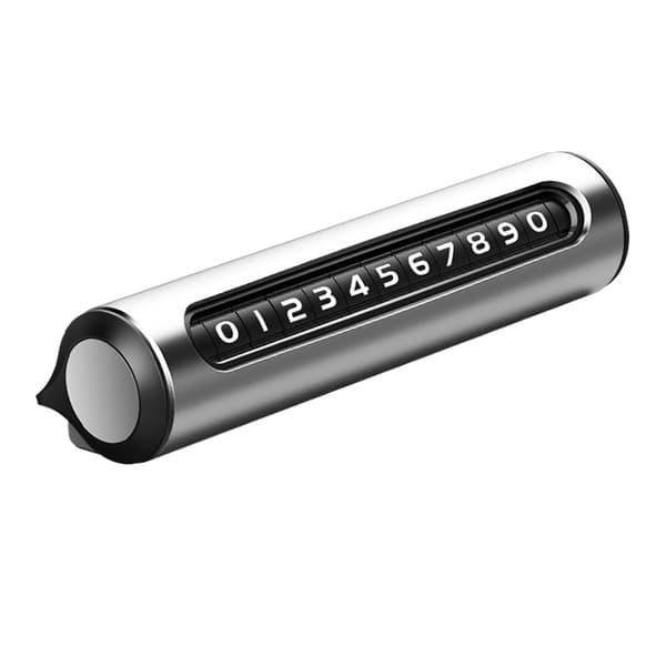 Roterende bilparkering telefonplate metall telefonnummerplate