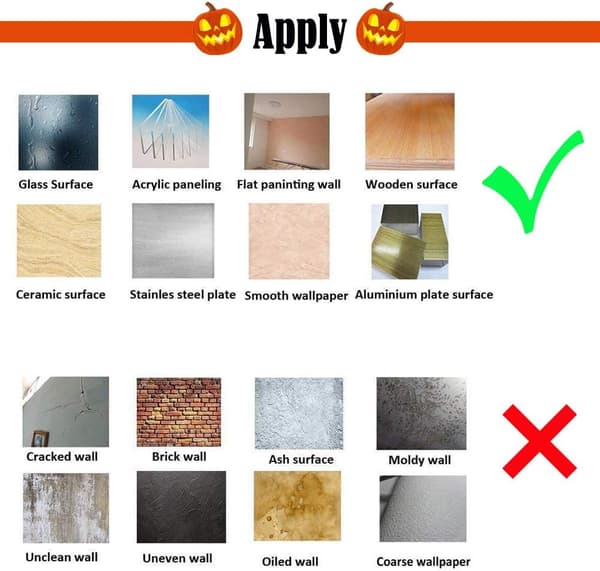 Happy Halloween Heminredning Väggdekaler Häxa Fladdermöss Spindlar Pumpa