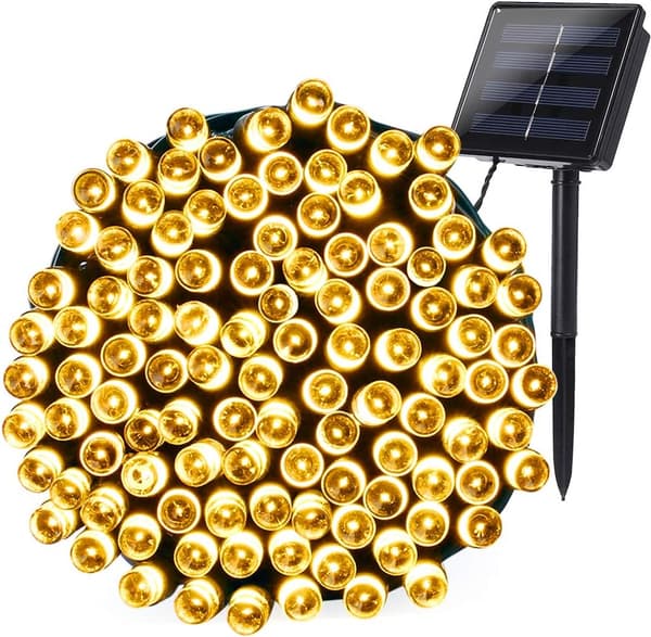200 LED Solcellelysstreng Dekoration Udendørs Belysning Hol