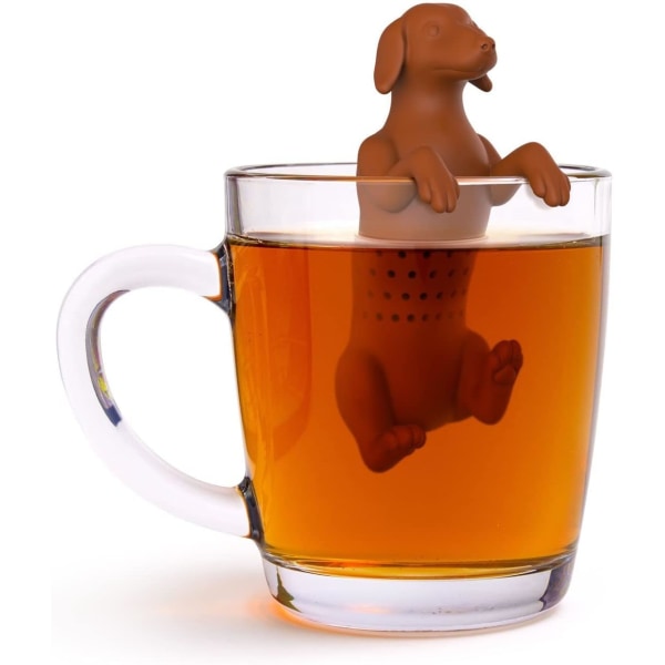 Sæt med 2 silikone te infusere - Til infusion af te (Hund)