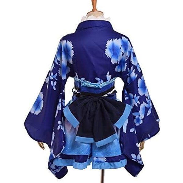 Japansk Yukata Kimono kostume Cosplay sæt (130 cm)