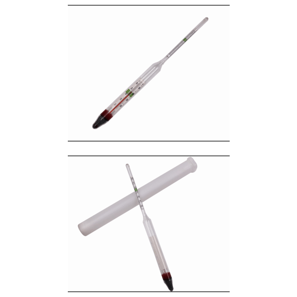 Akvarium Glas Flytande Hydrometer med Saltvatten Termometer [Olika]