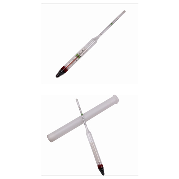 Aquarium Glas Float Hydrometer med Salt Marine Termometer [Var 9144