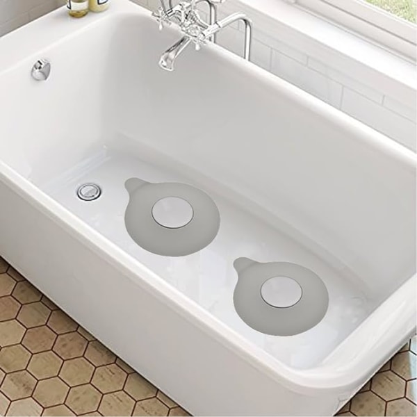 Badekar- og håndvaskprop Silikone Badekarprop Kummesæt Gummi W
