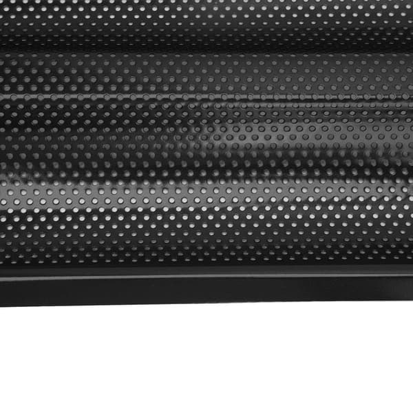 (Sort) Non-stick baguetteform til ovn - perforeret brødbakke