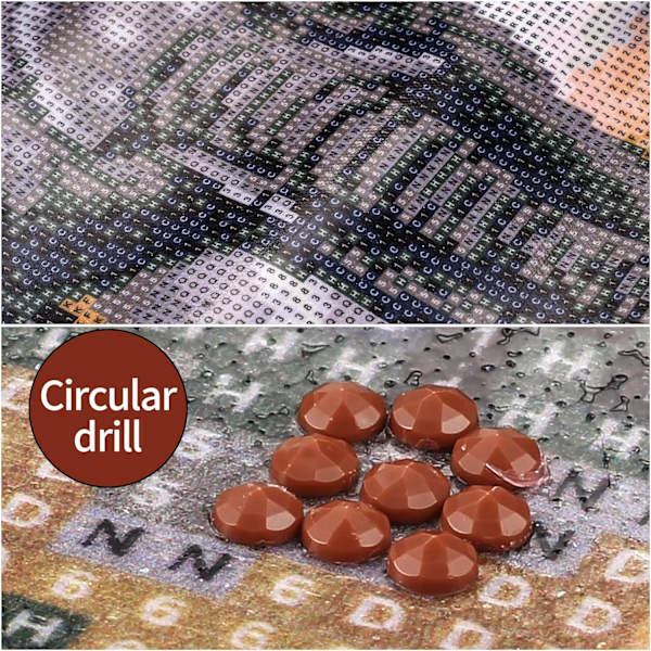 12X16 Tum 5D Diamantmålning Kit, Målning efter Siffror Kit - DIY