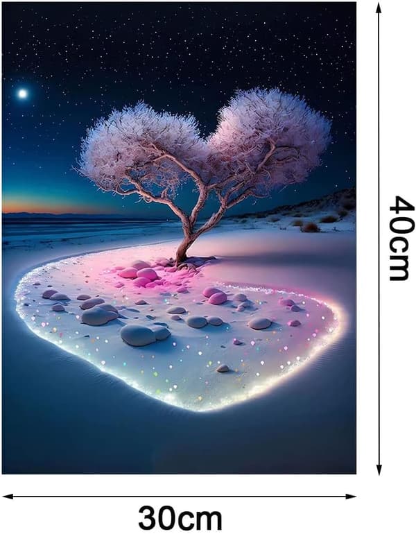 (Blomster Sort, 30X40CM) 5D diamant maleri kit, DIY farve p