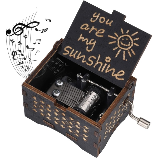 Musikdåse Træhåndsving Musikdåser You are My Sunshine Music