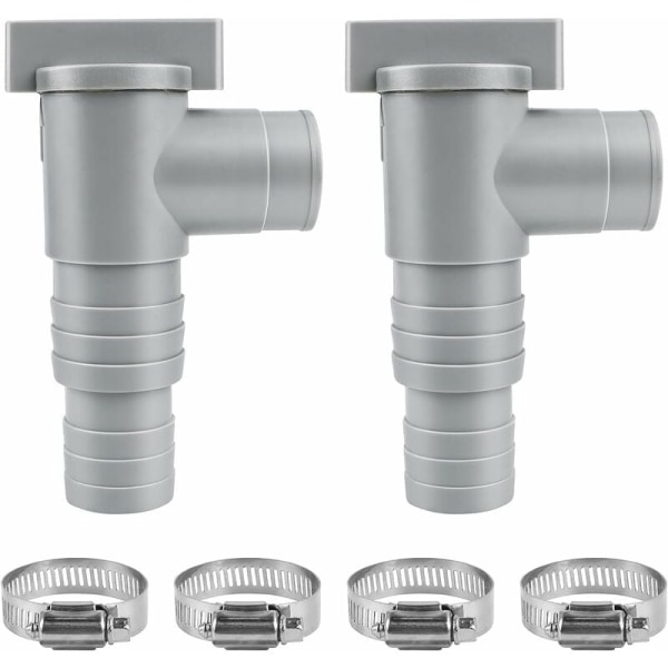2 st Avstängningsventiler för Pool 32mm Poolunderhåll