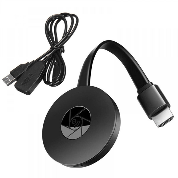 Mini USB Sort Trådløs Skjermprojektor Trådløs G2 Skjermspeilingsenhet M2