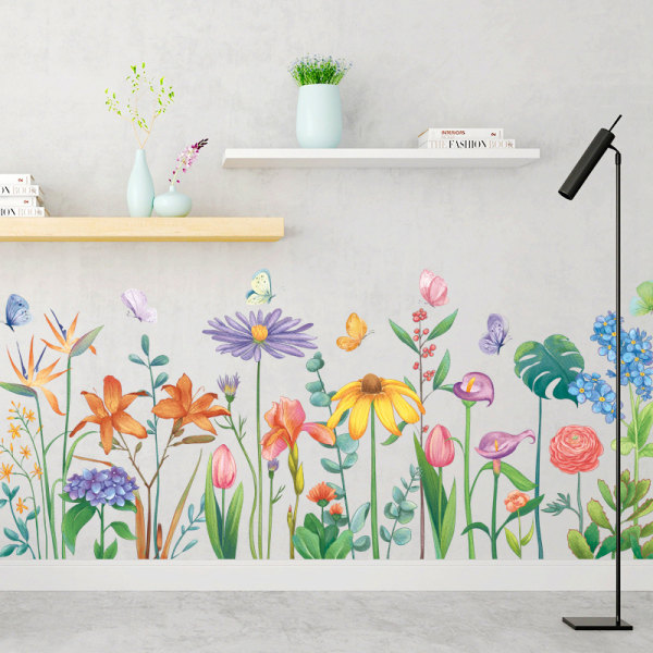 Kukkaseinätarrat tyttöjen huoneisiin – lasten tee-seinätarrat Clasille