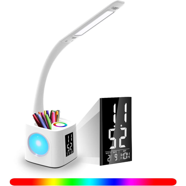 Bordlampe til børn med USB-opladningsport med 3 justerbare lysstyrker