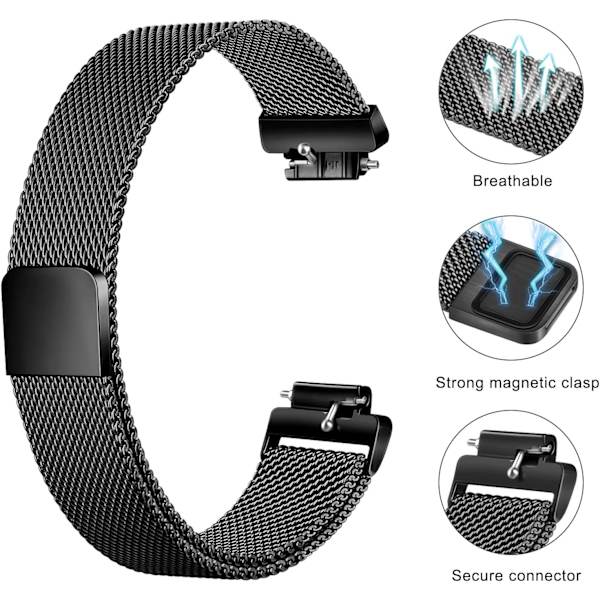 Metallband för Fitbit Inspire 2 & Fitbit Inspire HR & Inspire &