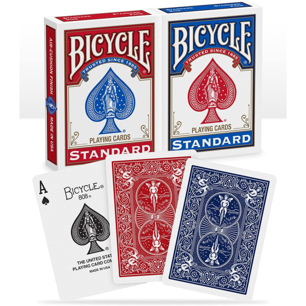 2Bicycle- Rider Back Standard Index 2 Pack 2 kortlek med pokerkort,
