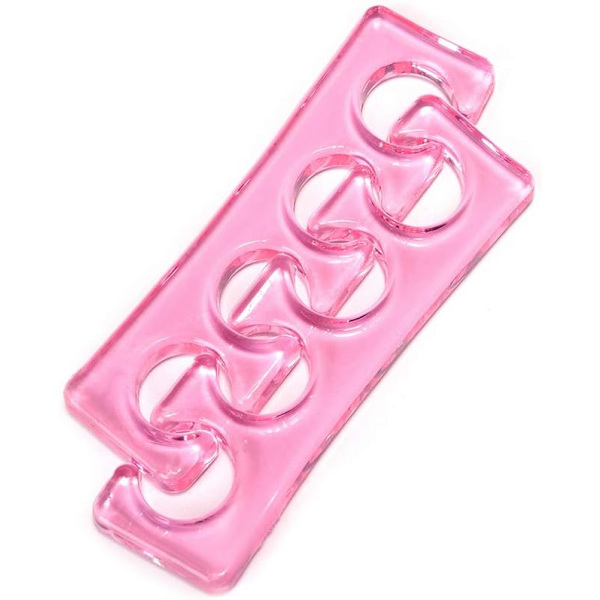 (Rosa) Tåseparatorer Tåspridare Tåsträckare Mjuk&Flexibel Gel Silikon för Nagellack Nagelkonst Pedikyr