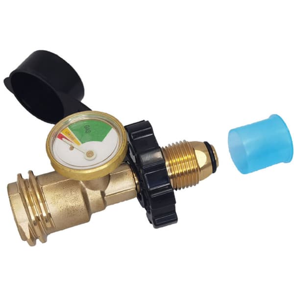 POL Adapter Propangascylinder Adapter med Trykmåler Connector