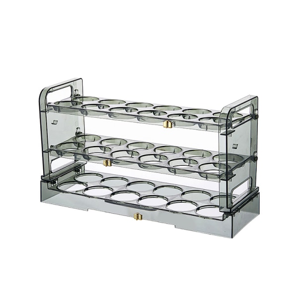 Egg Storage (Transparent Green), 36 Compartments/3 Tiers Egg Hold