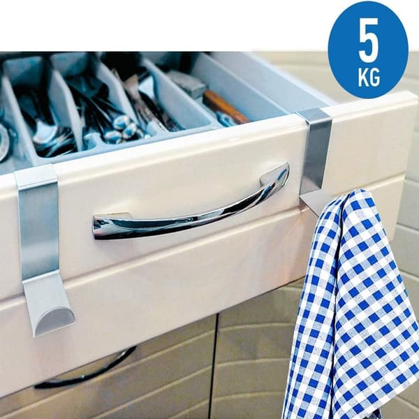 Dørkroker i rustfritt stål, kroker med skumbeskyttelse for døren