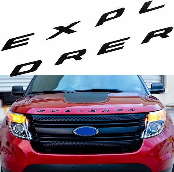3D-bokstaver ABS-panser kompatibel med 2011-2021 2022 Emblem Ex