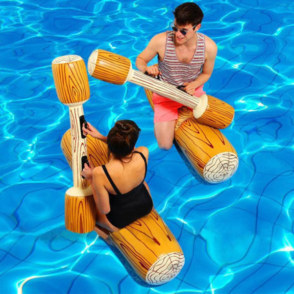 Oppustelig flydende rækkelegetøj Swimming Pool Party Seaside Water Sp