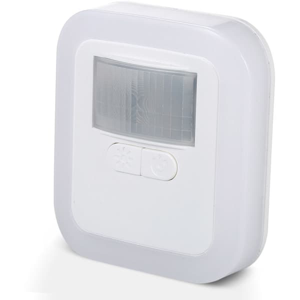 LED-nattlampa med rörelsesensor, 2,4W Kvadratisk version, Fjärrkontroll