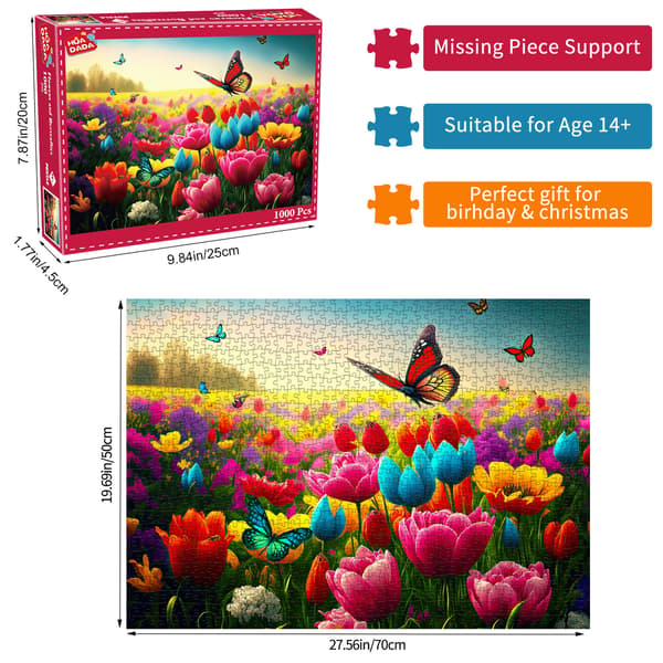 Puzzle-Plane Puslespill 1000 Brikker - Valpefest