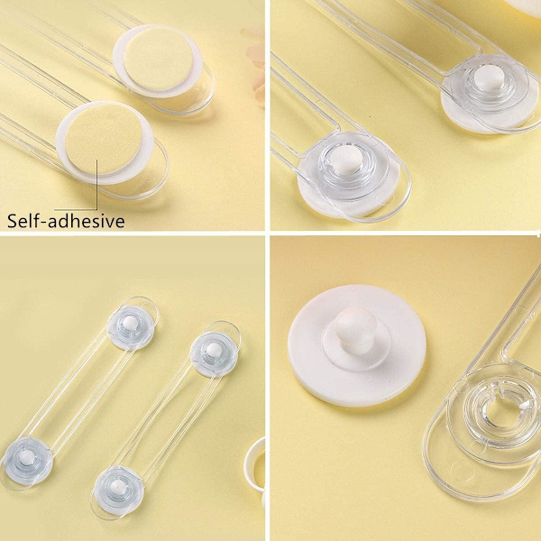 Baby Säkerhetslås Mini Transparent Barnsäkerhetsskåpsdörrlås