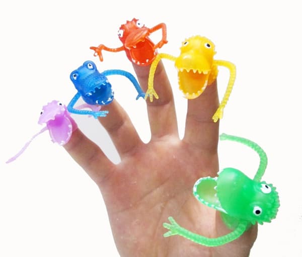 Monster Fingerdockor - 10-pack, Dockor för Barn, Perfekt för