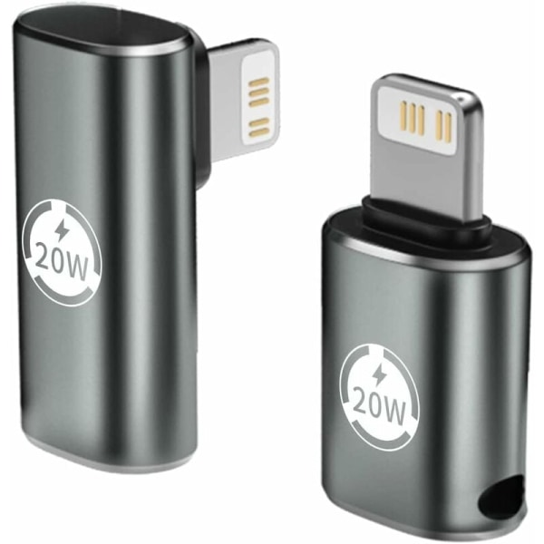 USB C - Light-ning -sovitin, tukee 20 W PD:tä, nopea lataustoiminto
