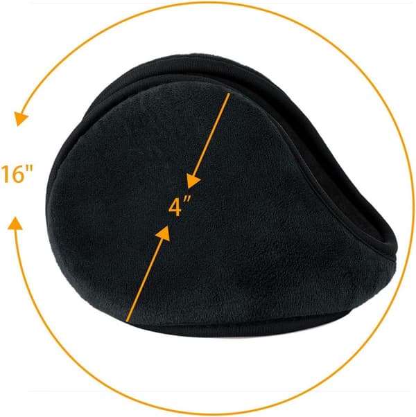 Lämpimät ja mukavat korvanlämmittimet 13 cm (musta)