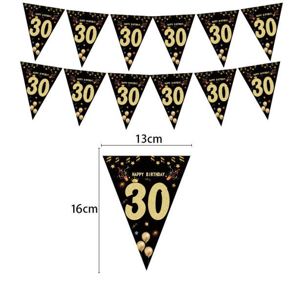 6 st (30 år, 40 år, 50 år, 60 år, 70 år, 80 år)